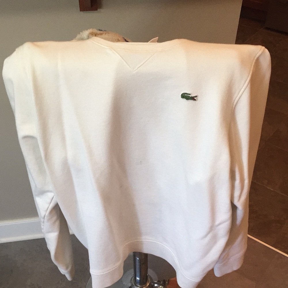 Lacoste white sweater